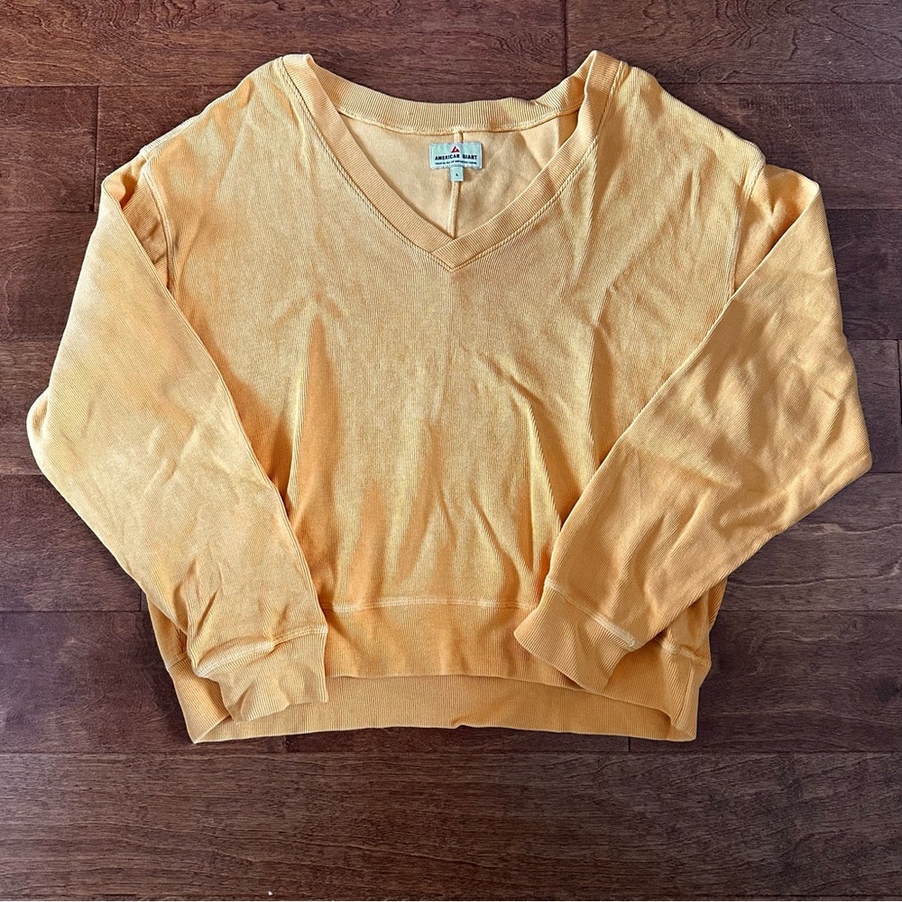 American Giant v-neck sweater